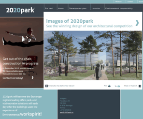 2020parken.com: Environmental workspirit! -
  2020park.no
2020park på Forus i Stavanger, skal bli regionens ledende kontorpark og gjennom innovative løsninger legge til rette for at byggets brukere daglig opplever Environmental workspirit.