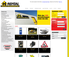 k-rental.nl: K-Rental - Verhuur van gereedschap
K-Rental Nijmegen - verhuur van gereedschap - meer dan 1000 gereedschappen onder een dak