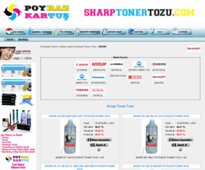 sharptonertozu.com: :: Poyraz Kartuş :: Sharp Toner Tozu
Sharp tozlarını ekonomik ve kaliteli fiyatlara bulabileceğiniz online alışveriş sitesi.