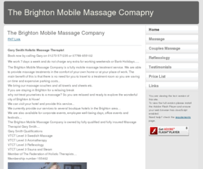 thebrightonmobilemassagecompany.com: The Brighton Mobile Massage Comapny
The Brighton Mobile Massage Company is a fully mobile massage treatment service.