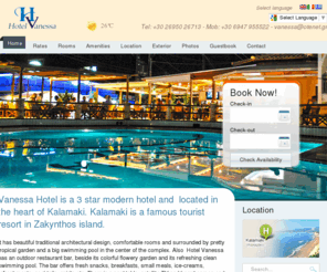 zantevanessahotel.com: Zante Hotels Zakynthos  Accommodation Vanessa Hotel in Kalamaki
Zakynthos Hotels - Vanessa Hotel in Kalamaki Zante island Greece. Find useful info, check rates and availability