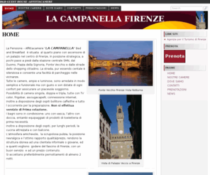 lacampanellafirenze-guesthouse.com: LA CAMPANELLA FIRENZE - B&B-GUEST HOUSE -AFFITTACAMERE
La Campanella B&B, affittacamere, pensione in Firenze, Florence Bed and Breakfast, pension