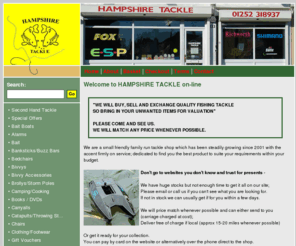 hampshiretackle.com: Hampshire Tackle
Hampshire Tackle is fishing tackle retailer based is Aldershot, Hampshire, Surrey