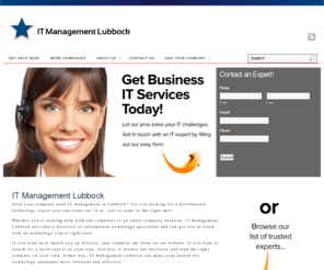 itmanagementlubbock.com: Find IT Management in Lubbock from IT Management Lubbock
Get IT management in Lubbock with IT Management Lubbock - a directory created to help you obtain the IT help you need.