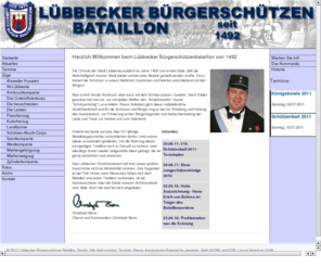 luebbecker-buergerschuetzen.de: Herzlich Willkommen auf der Internetseite des Lübbecker Bürgerschützen Bataillons
Herzlich Willkommen auf der Internetseite des Lübbecker Bürgerschützen Bataillons