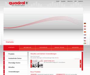 quadral.info: quadral HiFi | Surround Lautsprecher
Klangkultur vom Feinsten - Erleben Sie die Marke quadral und alle ihre Produkte im Überblick.