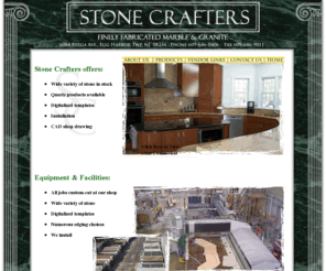 stonecrafters-nj.com: Welcome to Stone Crafters!
We design kitchen counter tops, bathroom vanity tops, tub surrounds, and other custom granite and marble work in Southern New Jersey.