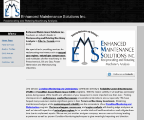 enhancedmaintenance.com: Reciprocating - Rotating Machinery Analysis - Alberta - Canada
Condition monitoring and Pulsation-Vibration Analysis for Reciprocating Compressors and Engines in Alberta.