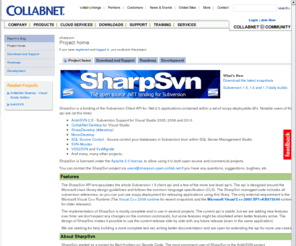 sharpsvn.net: sharpsvn:        Subversion Library for .Net 2.0+
