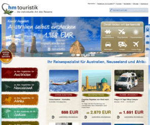 hm-touristik.com: hm-touristik - die individuelle Art des Reisens
hm-touristik ist Ihr Reiseveranstalter Spezialist für Reisen nach Australien, Neuseeland, Afrika und alle anderen Urlaubsziele