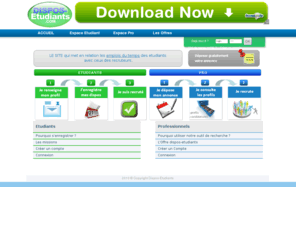 dispos-etudiants.com: Jobs Etudiants
Portail de jobs pour etudiants : Votre Emploi du temps online a la disposition des recruteurs