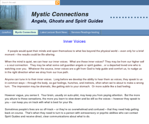 mysticconnections.org: Mystic Connections
I am a medium/clairvoyant -I give Intuitive readings, spiritual connections with Angels and those who have crossed over. Psychic/ God Assisted healings and animal communication.