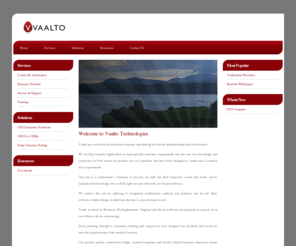 vaalto.co.uk: Vaalto Technologies - OEE, PLC & SCADA Control & Automation Systems, Services & Support - Home
