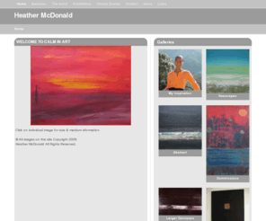 calminart.com: Heather McDonald:  WELCOME TO CALM IN ART
Vibrant, Uplifting, Soul-Searching Art