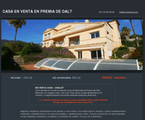 casapremia.com: Casa en Venta en Premia de Dalt. Mareme
Casa en venta en Premia de Dalt, Maresme.