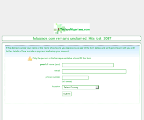 folaalade.com: Fola Alade powered by TodaysNigerians.com
