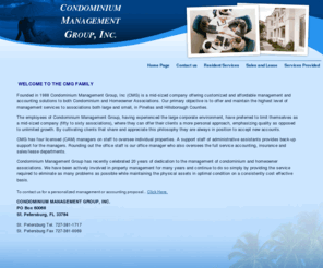 condogrp.com: Condominium Management Group, Inc., St Petersburg, FL 33784
Condominium Management Group, Inc., St Petersburg, FL 33784<BR> Condominium and HOA - Homeowners association management and accounting services