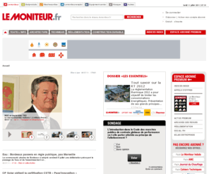 lemoniteur-expert.com: L'actualité du Btp et de la construction - Le Moniteur.fr
Retrouvez toute l'actualité et les services du btp et de la construction sur lemoniteur.fr