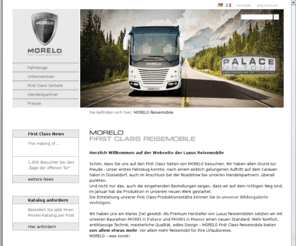 morelo-motorhomes.com: Morelo Reisemobile: Luxus für Globetrotter
MORELO First Class Reisemobile GmbH ist der neue Premium Hersteller von Luxus-Reisemobilen. MORELO - was sonst!