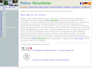 police-newsletter.com: Police-Newsletter
Polizei, Police, Newsletter, Kriminologie, criminologie, Meldungen