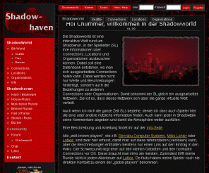 shadowhaven.de: Shadowworld -  Hawk's Shadowhaven
Shadowhaven: Interaktive Shadowworld mit Karten, Hintergrundinformationem, Connections, Locations, Organisationen und Shadowtalk