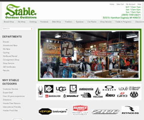 theskistable.com: Stable of Saginaw
The Stable specializes in providing great service and a great value. The Stable is the area's premier ski, snowboard and cycling retailer and service center. The Stable stocks a full selection of skis, snowboards, bikes and outerwear.