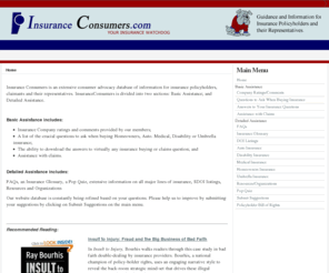 insuranceconsumers.com: Insurance Consumers.com
Insurance Consumers - How to Purchase Insurance and File Claims Properly
