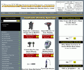 tooldiscounter.com: Automotive Tools and Auto Tools from Tool Discounter
Tool Discounter, Offers great prices on automotive diagnostic tools, auto tools, scan tools, hand tools, freon recover shop equipment with weekly special items at deep discounts.