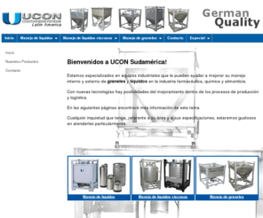 ucon-sa.com: Bienvenidos a UCON Sudamérica
Estamos especializados en equipos que le pueden ayudar a mejorar su manejo interno y externo...