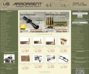 usarmorment.com: US Armorment, The Art & Science of Shooting. Shooting Supplies, Ammunition, Rifle Scopes, Gun Parts & Accessories
US Armorment - Ammunition Cases, Bags & Packs Slings & Swivels Cleaning Supplies Gunsmithing Optics & Accessories Range Gear Rifle Parts Wind Meters Ear Protection Eye Protection Rifle Accessories Weapon Lights/Lasers Flashlights 1911 Pistol Gear Edged Weapons Women's Gear Closeout Barn Apparel & Fun Stuff Target Stands Night/Thermal Vision Training Lasers shooting supplies, gun parts, ammunition, rifle scopes, ammo, gunsmithing,AR-15 gun accessories, rifle bullets, rifle scope, lake city, remington 700, tactical shooting, optics, binoculars, Leupold, Nikon, Burris, Karstens Camo,tactical, shooting accessories