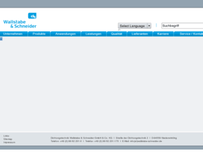 wallstabe-schneider.net: Wallstabe & Schneider GmbH & Co KG: Intro
dichtungstechnik wallstabe & schneider