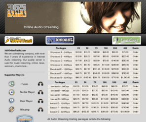 365onlineradio.com: 365 OnLine Audio Streaming, OnLine Radio, Costa Rica
365 OnLine Audio Streaming, OnLine Radio, Costa Rica. Live Streaming