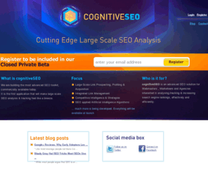 cognitiveseo.com: cognitiveSEO.com - Cutting Edge Large Scale SEO Analysis
Cutting Edge Large Scale SEO Analysis