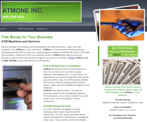 myatmone.com: ATM One: ATM Machine Installation & Monitored Service, ATM Business | Tulsa, OK
Receive excellent ATM machine services including ATM monitored service, repair, and ATM installation from ATM One in Tulsa, Oklahoma.