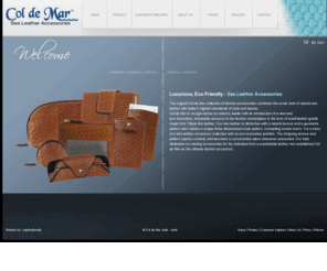 rosarypurse.com: Home: Col de Mar: Sea Leather Accessories
, ,   - Col de Mar: Products