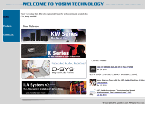 yosimtech.com: Yosim Tech.
Yosim Technology Sdn. Bhd - The expert in professional audio products