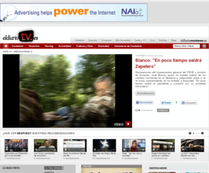 eldiariotv.es: Portal de vdeos de El Diario Montas: El diario de Cantabria y Santander
Peridico digital con noticias y vdeos de Cantabria, el tiempo, Racing de Santander, blogs. Envanos tus fotos, vdeos y opinin. Agenda, ocio, deporte, restaurantes...