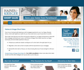 hkshortsaleslasvegas.com: Las Vegas Short Sales Haines and Krieger Short Sales
Las Vegas Short Sales information from Haines and Krieger can help save your home from foreclosure.