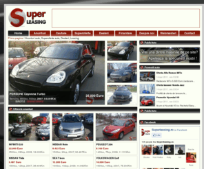 superleasing.ro: SuperLeasing - Anunturi Auto, Leasing Auto
SuperLeasing.ro - Anunturi auto, Oferte auto, Leasing auto, Dealeri auto