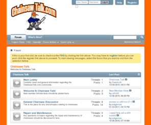 chainsawtalk.com: Chainsaw Talk
This is a chainsaw discussion forum
