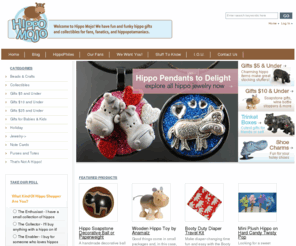 hippomojo.net: Hippo Mojo, Gifts and Collectibles
Hippo Mojo sells hippo themed gift items and collectibles