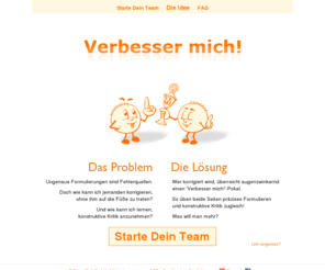 nitpicker-award.net: Verbesser mich!
Verbesser mich!Hilf deinen Kollegen im Team, spielend die Kommunikation zu verbessern.