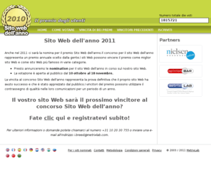 sitowebdellanno.it: Sito web dell'anno 2010
