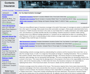 contentscoverage.com: Contents Coverage -- Insurance Coverage Rates
Business and property insurance for contents coverage and property liability.