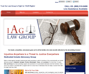 iaglawgroup.com: IAG Law Group | Kennesaw, GA - Mobile Edition
Make a stand against wrongful imprisonment while assisting in relief for families of the convicted with our inmate advocacy group in Kennesaw, Georgia.