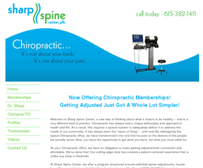 sharpspine.com: Springfield Chiropractor - Sharp Spine Center PLLC
Chiropractic... it's not about your back, it's not about your pain, it's about your LIFE!