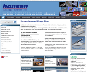 hansentel.com: Hersteller von LED-Produkten, elektronischer Vorschaltgeräte und konstantstrom Trafos
Hersteller von LED-Produkten, elektronischer Vorschaltgeräte und konstantstrom Trafos