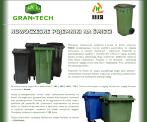 koszenasmieci.com: Nowoczesne pojemniki na śmieci
Nowoczesne i ekologiczne pojemniki (kosze) na śmieci z tworzywa sztucznego