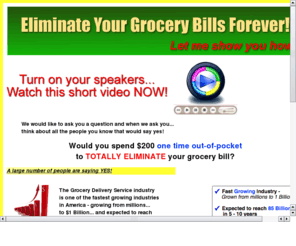 nwgroceries.com: Eliminate your grocery bill without sacrificing food !
Eliminate your grocery bill and finally put some distance between yourself and the financial stress of putting food on the table...