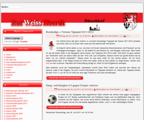 rot-weiss-heerdt.de: Rot Weiss Heerdt Düsseldorf | Rot Weiss Heerdt
Auf diesen Seiten erwartet den geneigten Leser Wissenswertes über den Verein Rot Weiss Heerdt und seine Mitglieder. Auch sind Informationen zu Terminen in Hülle und Fülle enthalten